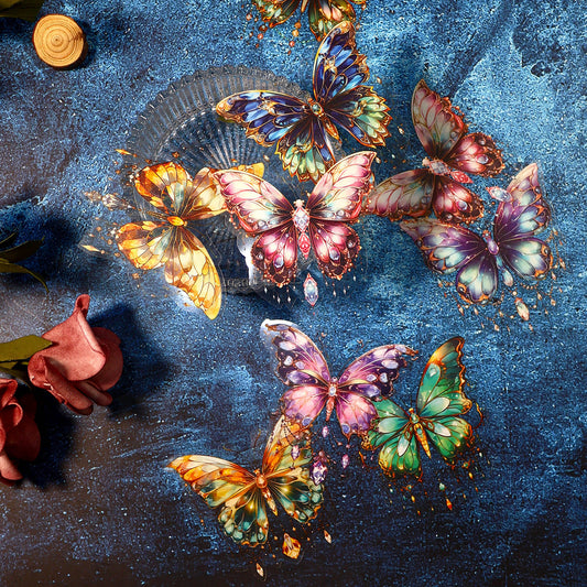 Crystal Butterfly Stickers