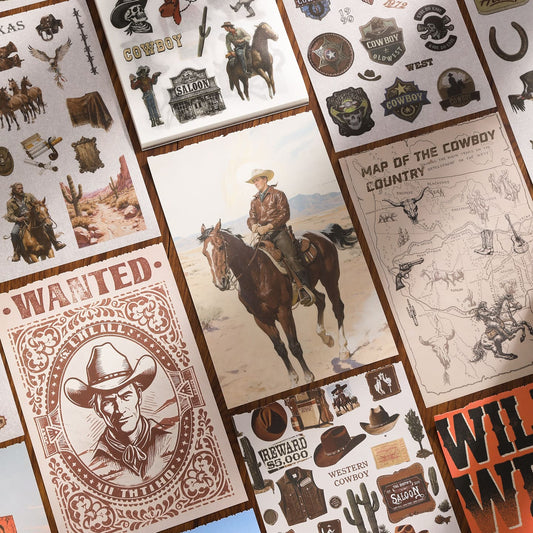 Western Cowboy Sticker Book