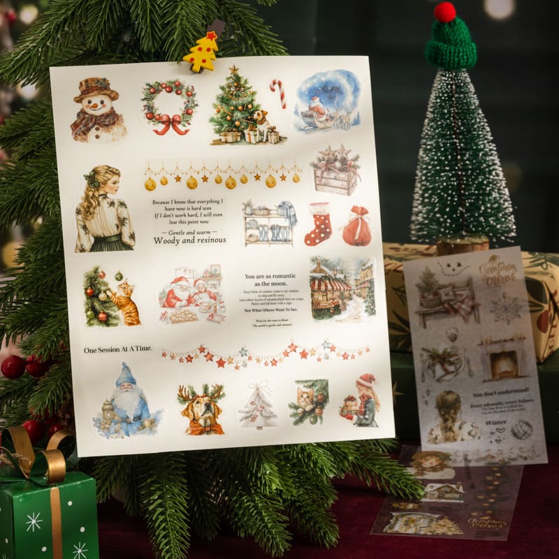 Christmas-Themed Sticker Book