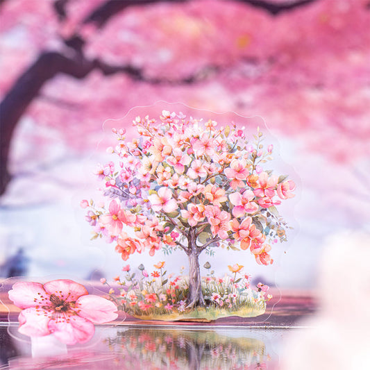 50PCS Seasonal Trees Sticker Pack