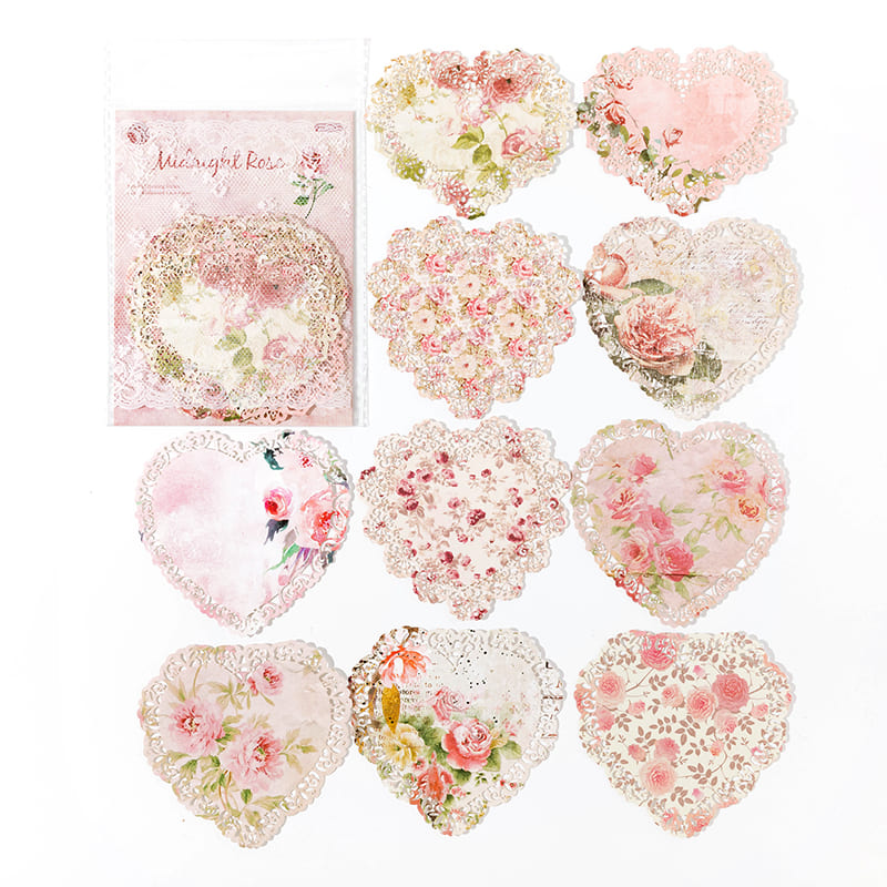 Hollow-Out Vintage Floral Paper