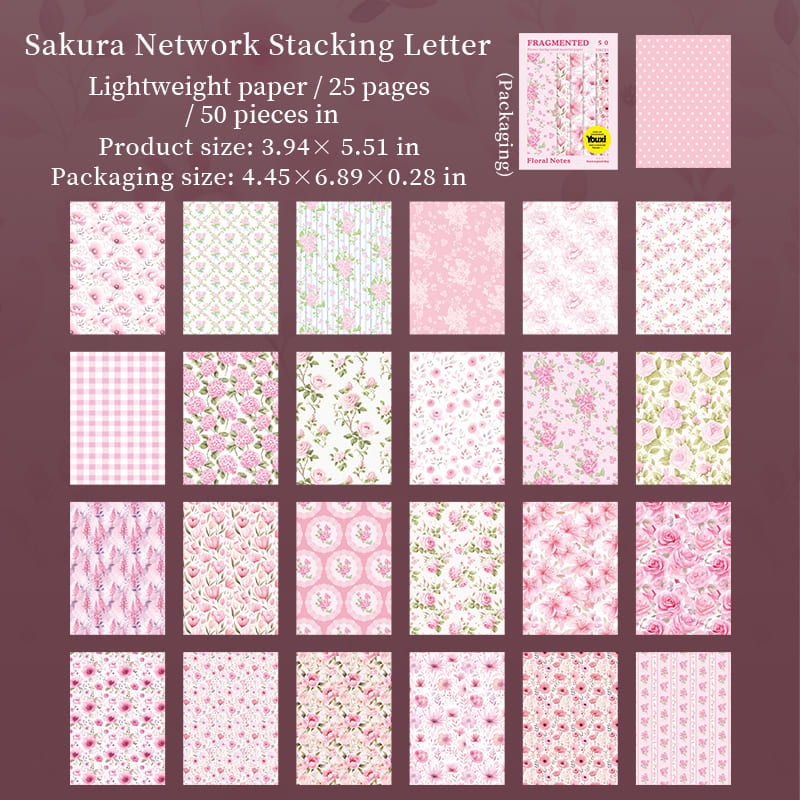 Floral Series Scrapbook Paper