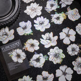 White Flower Stickers