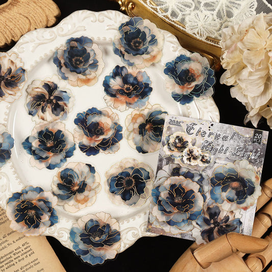 Holographic Foil Flower PET Stickers