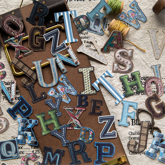 Vintage Alphabet Sticker Pack