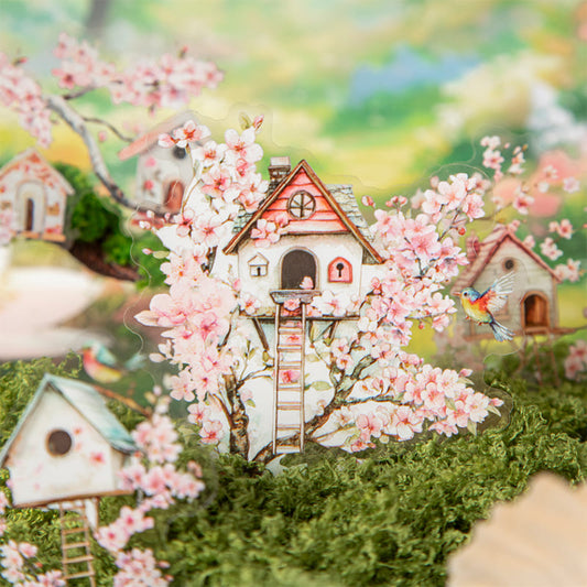 Bird Nest Scenery Stickers