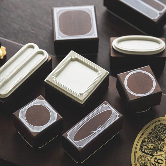 Border Theme Wooden Stamp