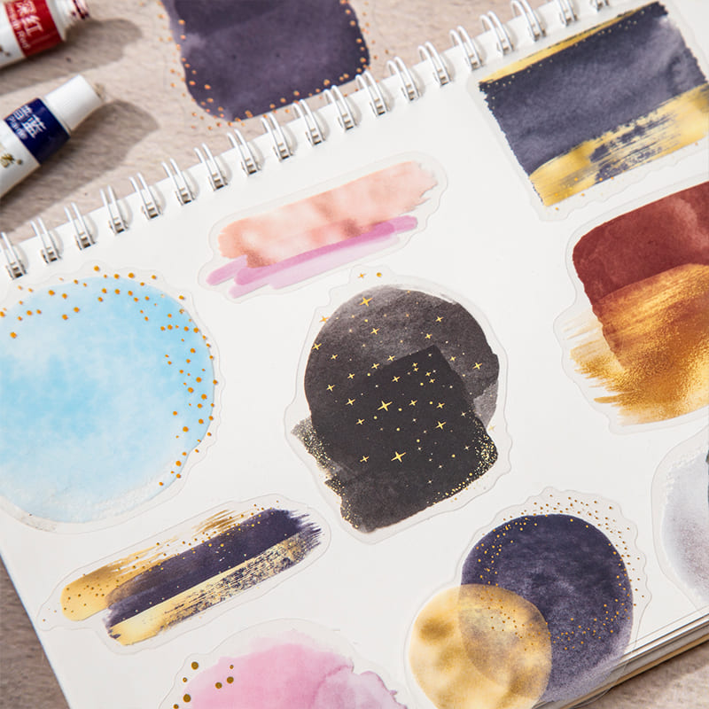 Watercolor Bleed PET Sticker