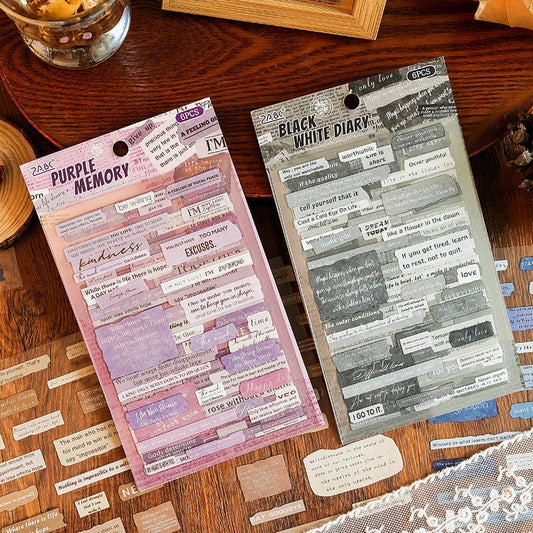 Vintage Old Time Series Stickers