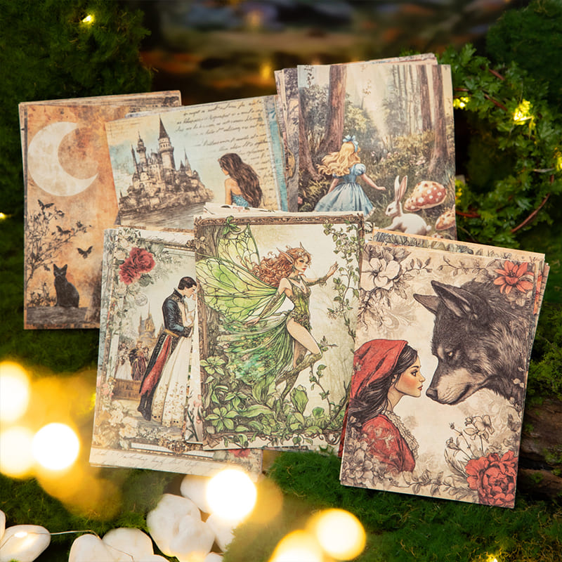 30PCS Fairy Tale Theme Material Paper