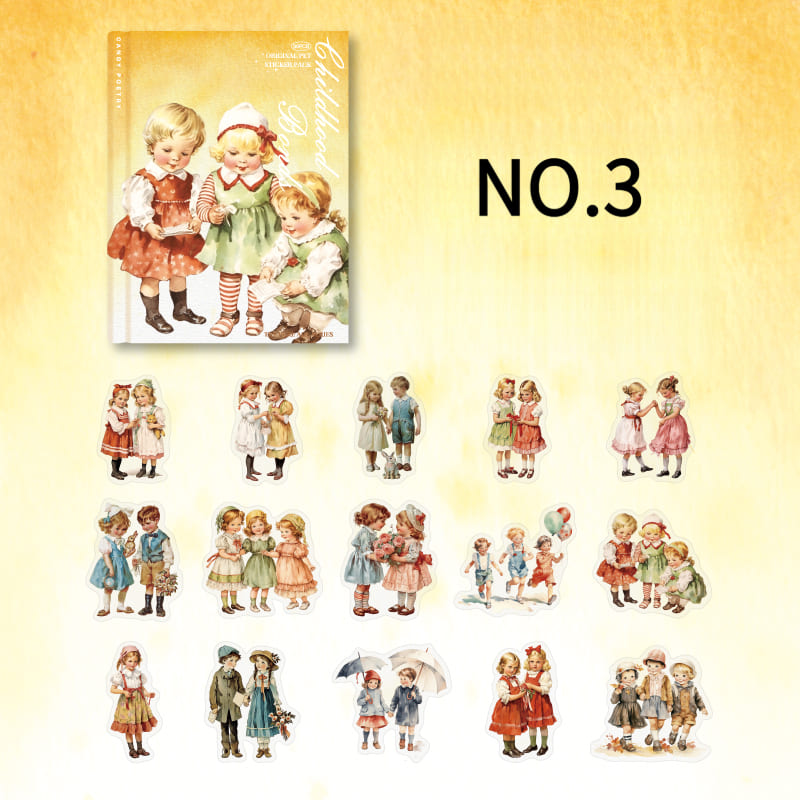 Vintage Kids Sticker Pack