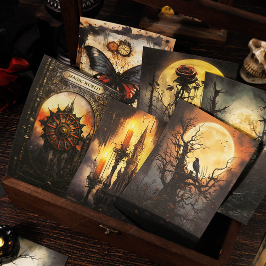 20PCS Gothic Age Scrapbook Paper