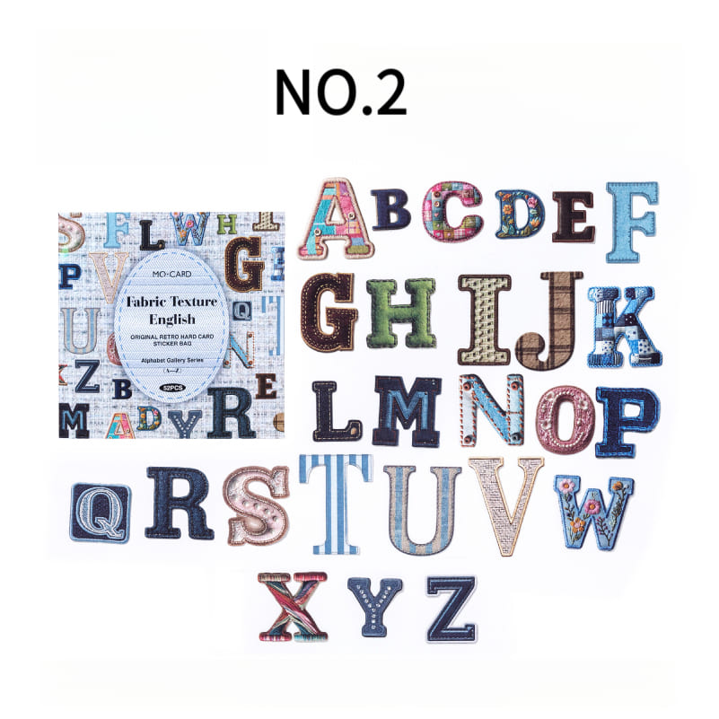 Vintage Alphabet Sticker Pack