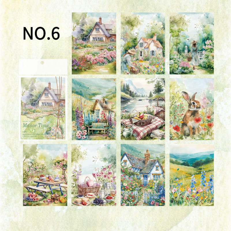 30PCS Nature Theme Scrapbook Paper