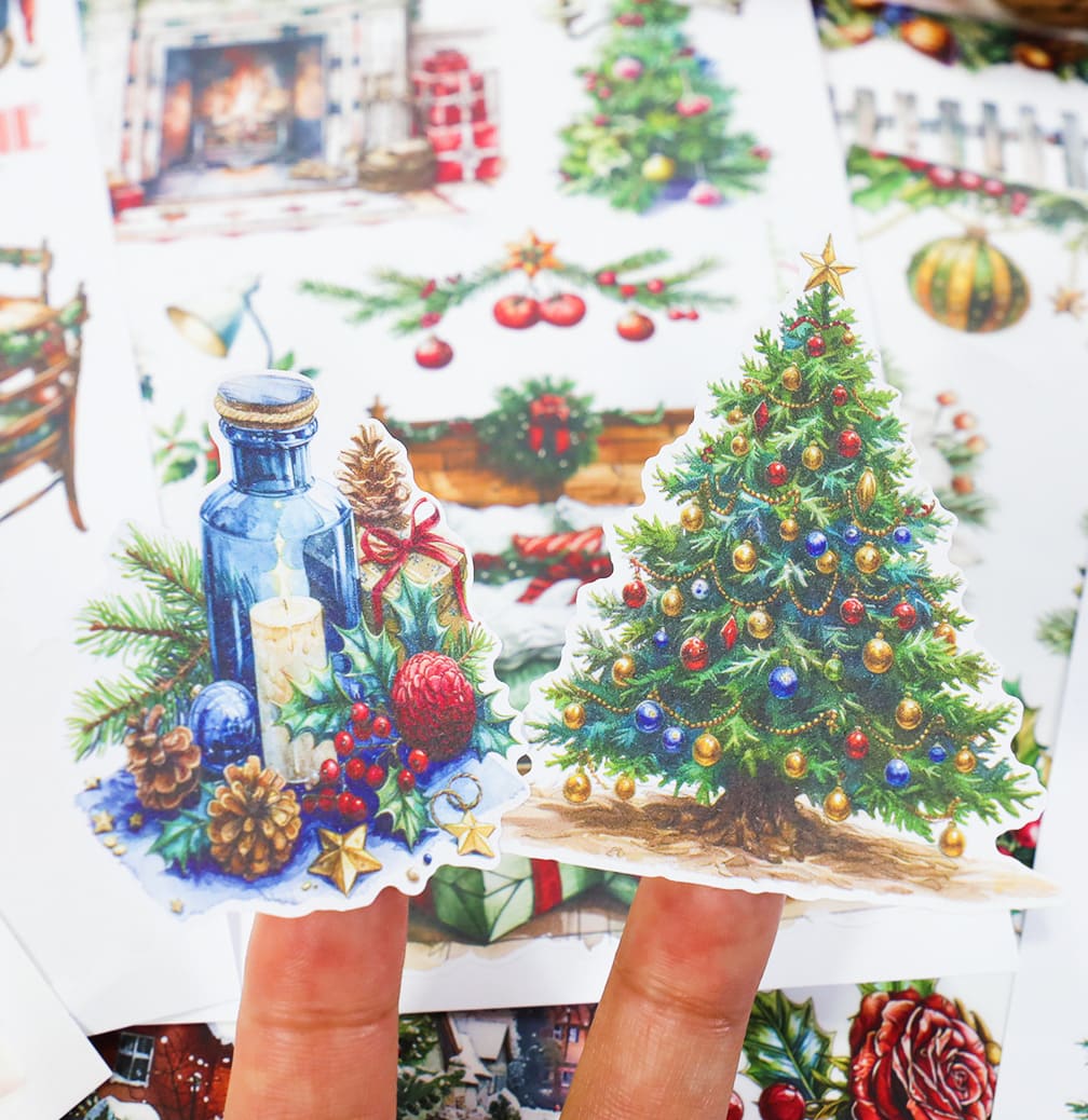 Christmas-Themed Sticker Book