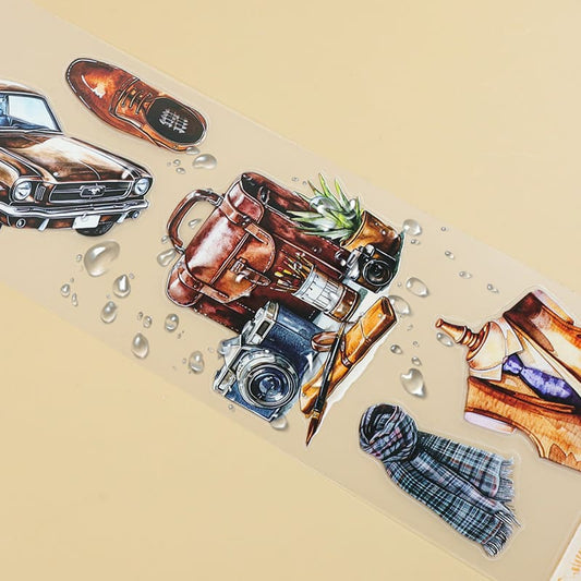 4PCS Business Series PET/Washi Tape