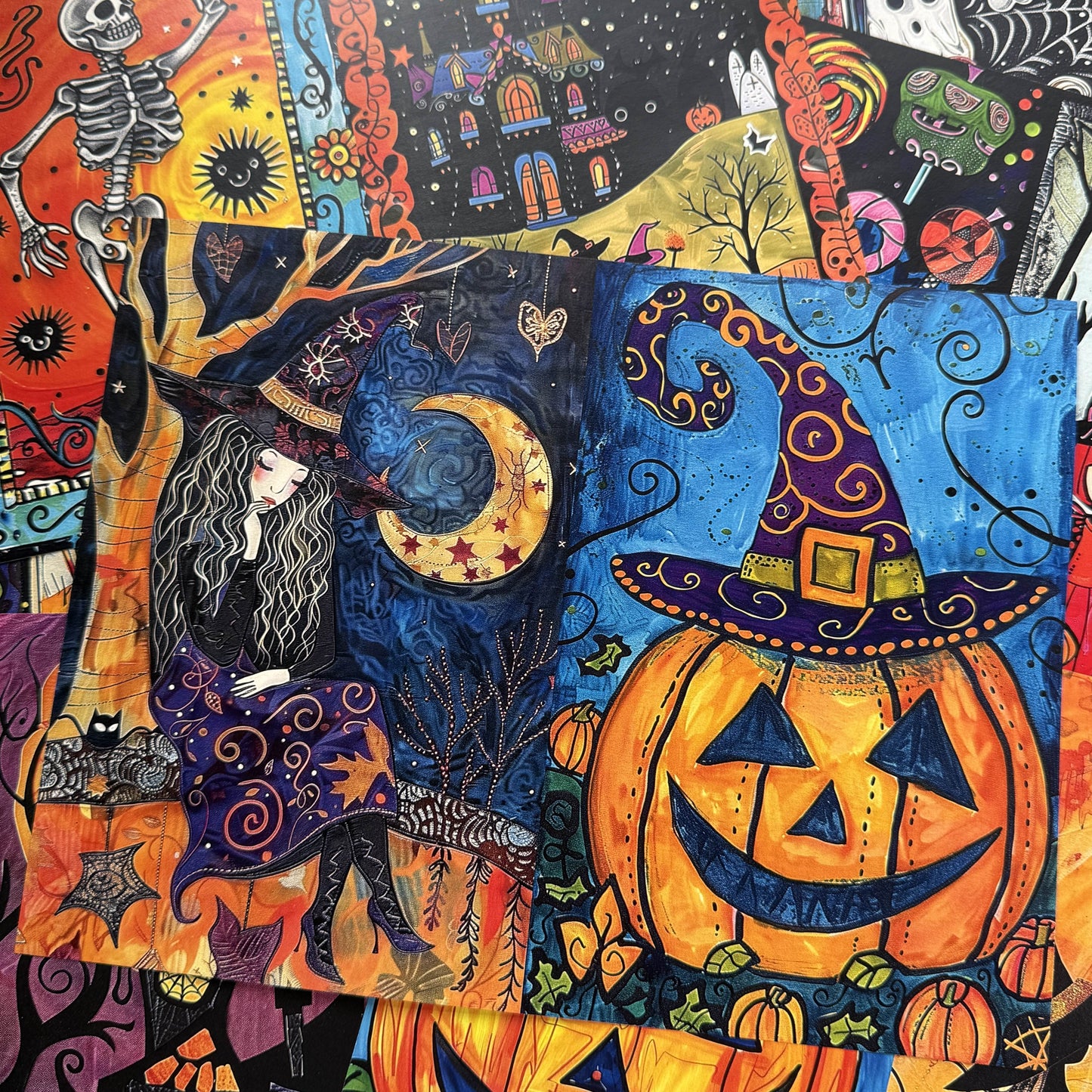 Magic Halloween Theme Scrapbook Paper
