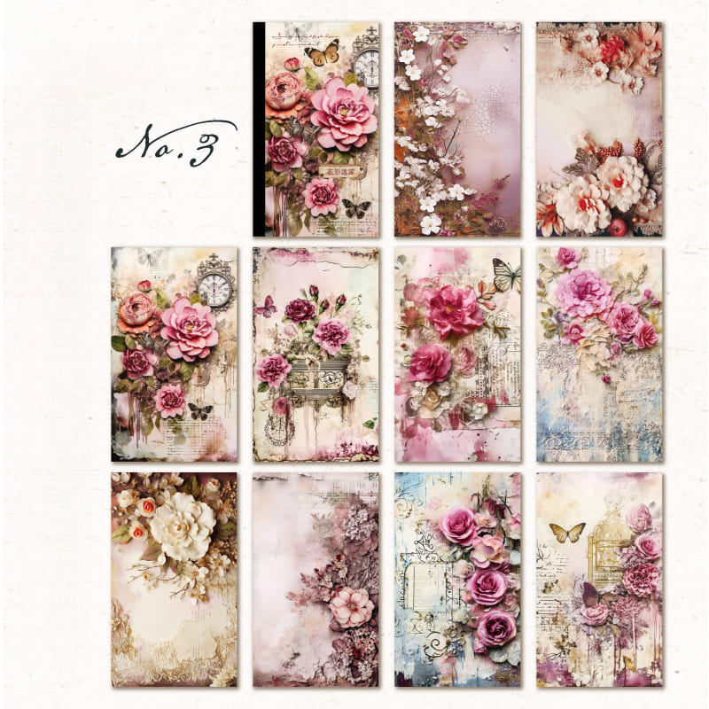 Flower Series Scrapbook Paper