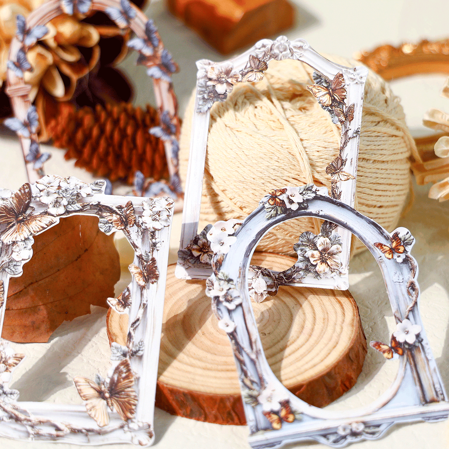 Floral Frame Theme Stickers