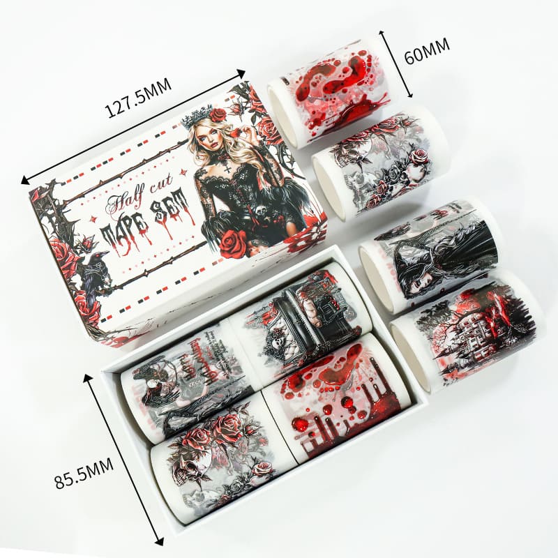 4PCS Halloween Series PET Tape