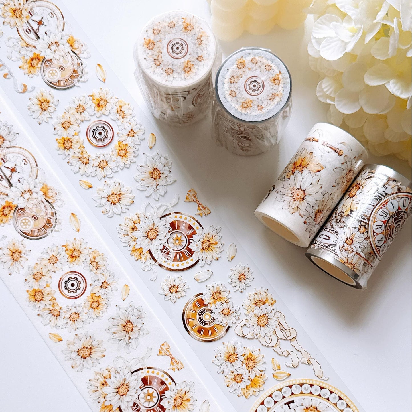 6Cm*5m Daisy PET/Washi Tape