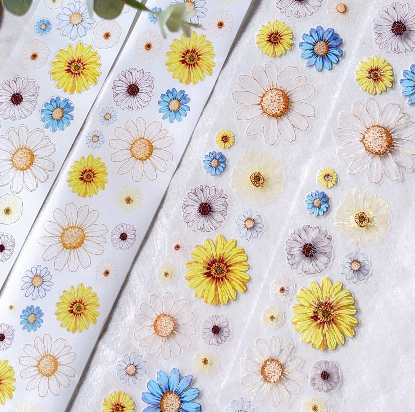 Summer Garden Flowers Die-Cut PET Tape