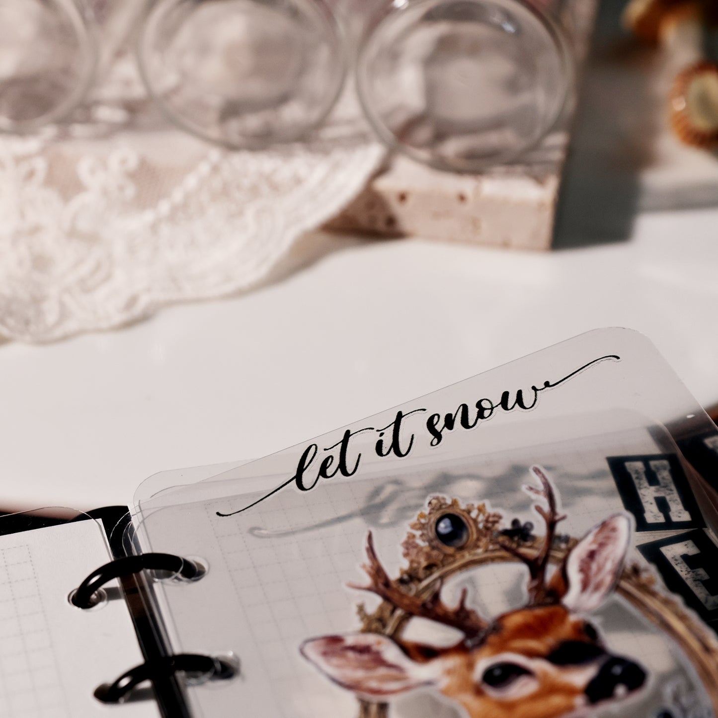 2PCS Christmas Phrase Transfer Stickers