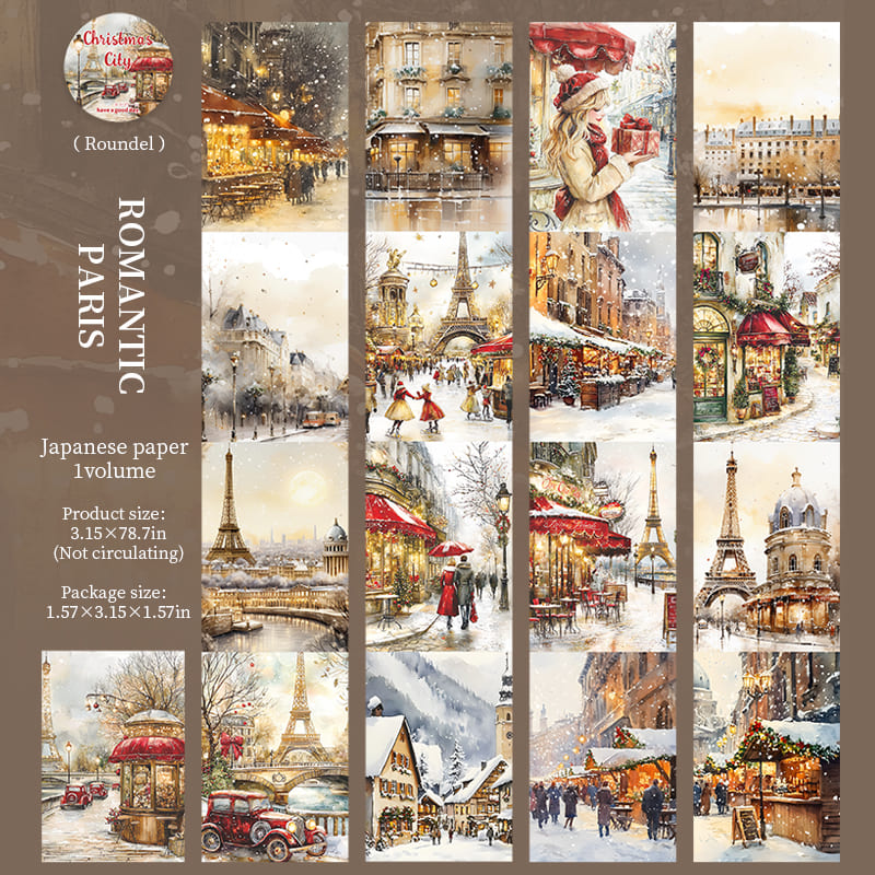 Christmas City Theme Washi Tape
