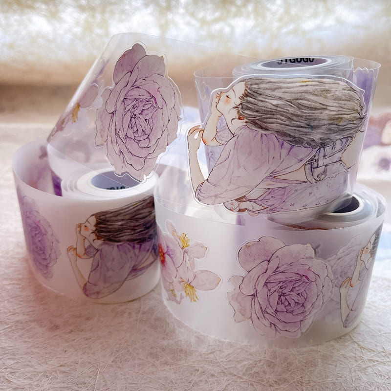 6cm*166cm Purple Girl Tape