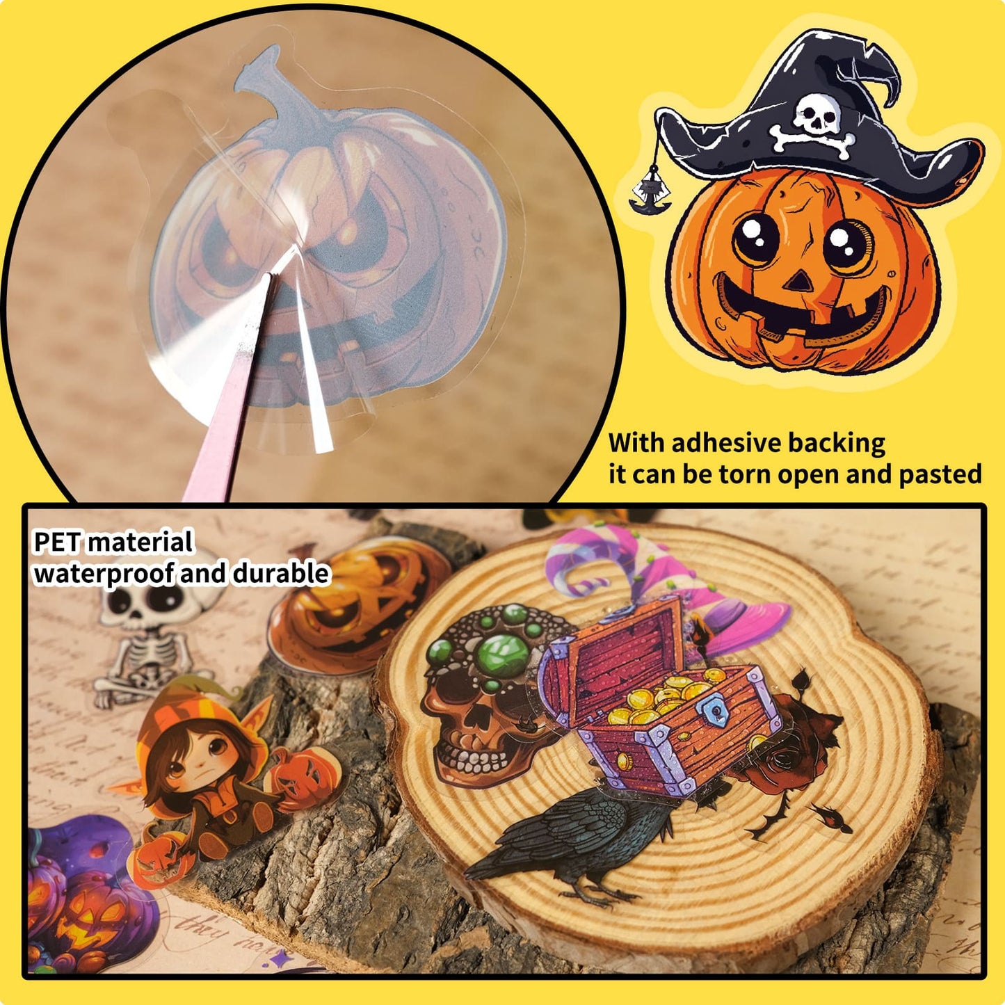 50PCS Halloween Stickers