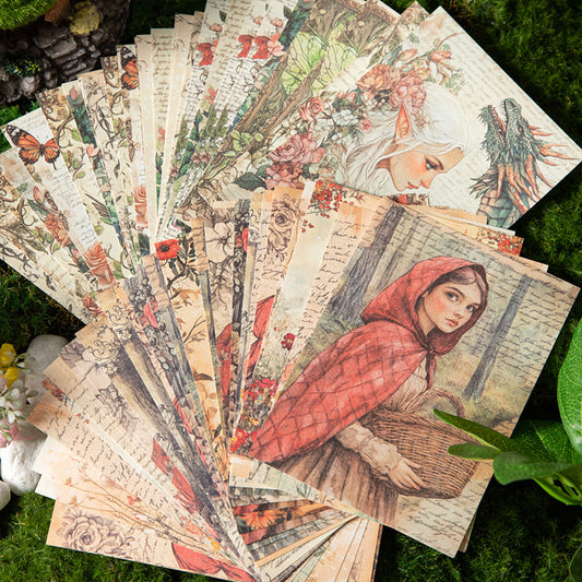 30PCS Fairy Tale Theme Material Paper