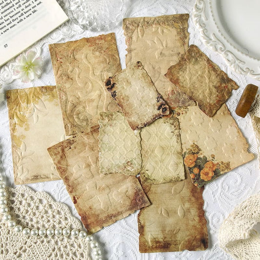 Flower Theme Relief Scrapbook Paper