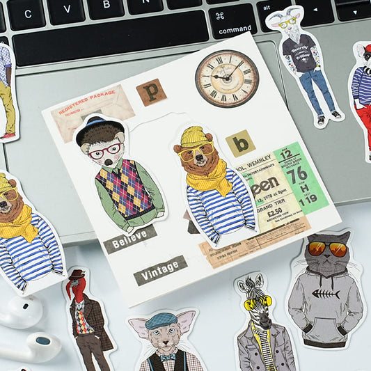 Anthropomorphic Animal Stickers
