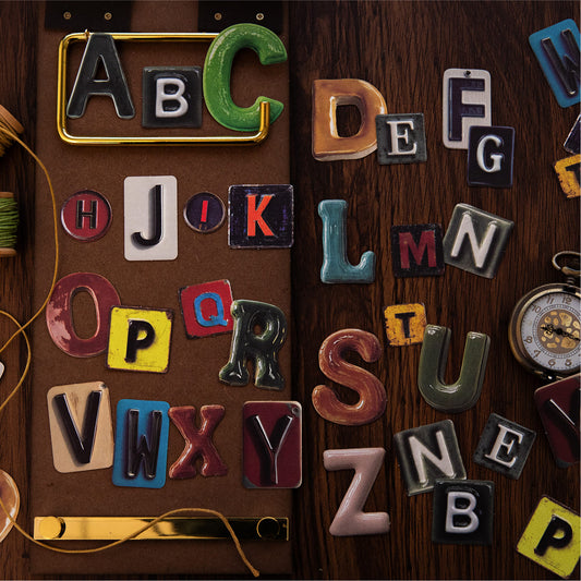Vintage Alphabet Sticker Pack