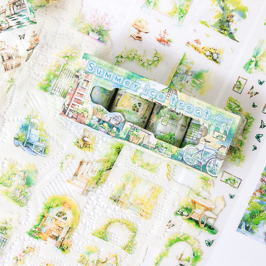 4PCS Garden Series Tape