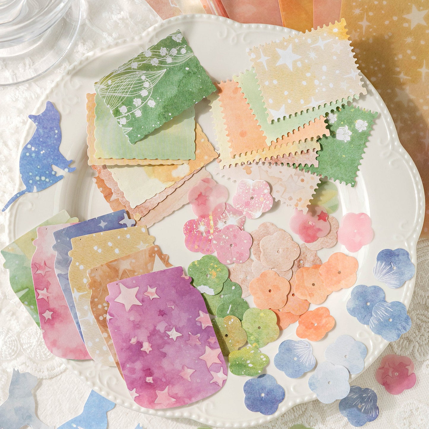 Colorful Bleeding Series Scrapbook Paper
