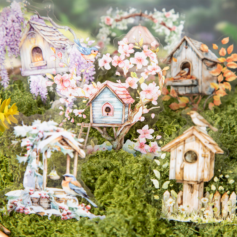 Bird Nest Scenery Stickers