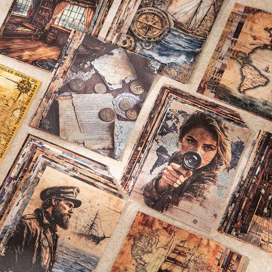 Nautical-themed scrapbook paper