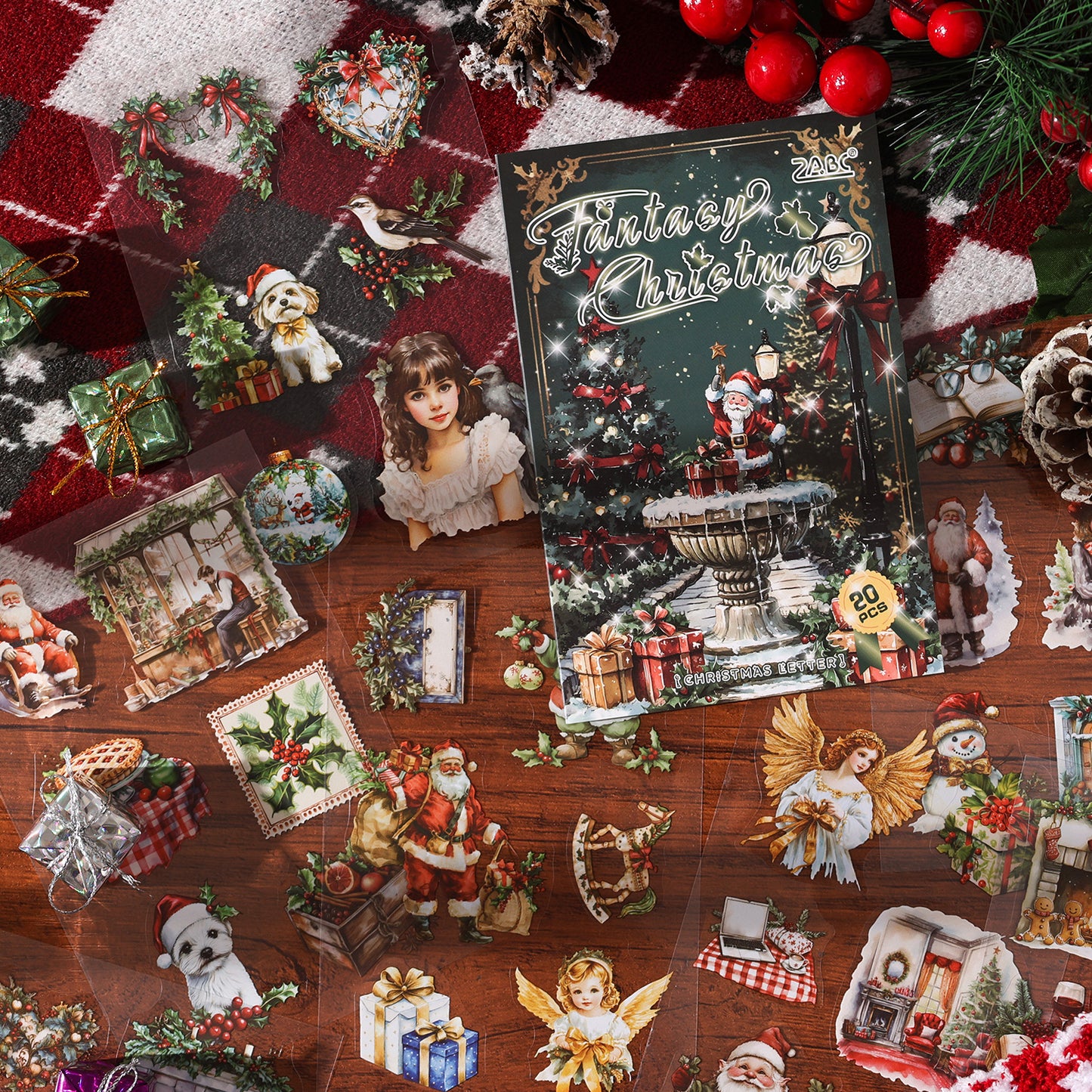 Die-cut Christmas Sticker Book