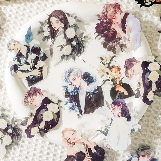 Flower And Character Sticker Pack