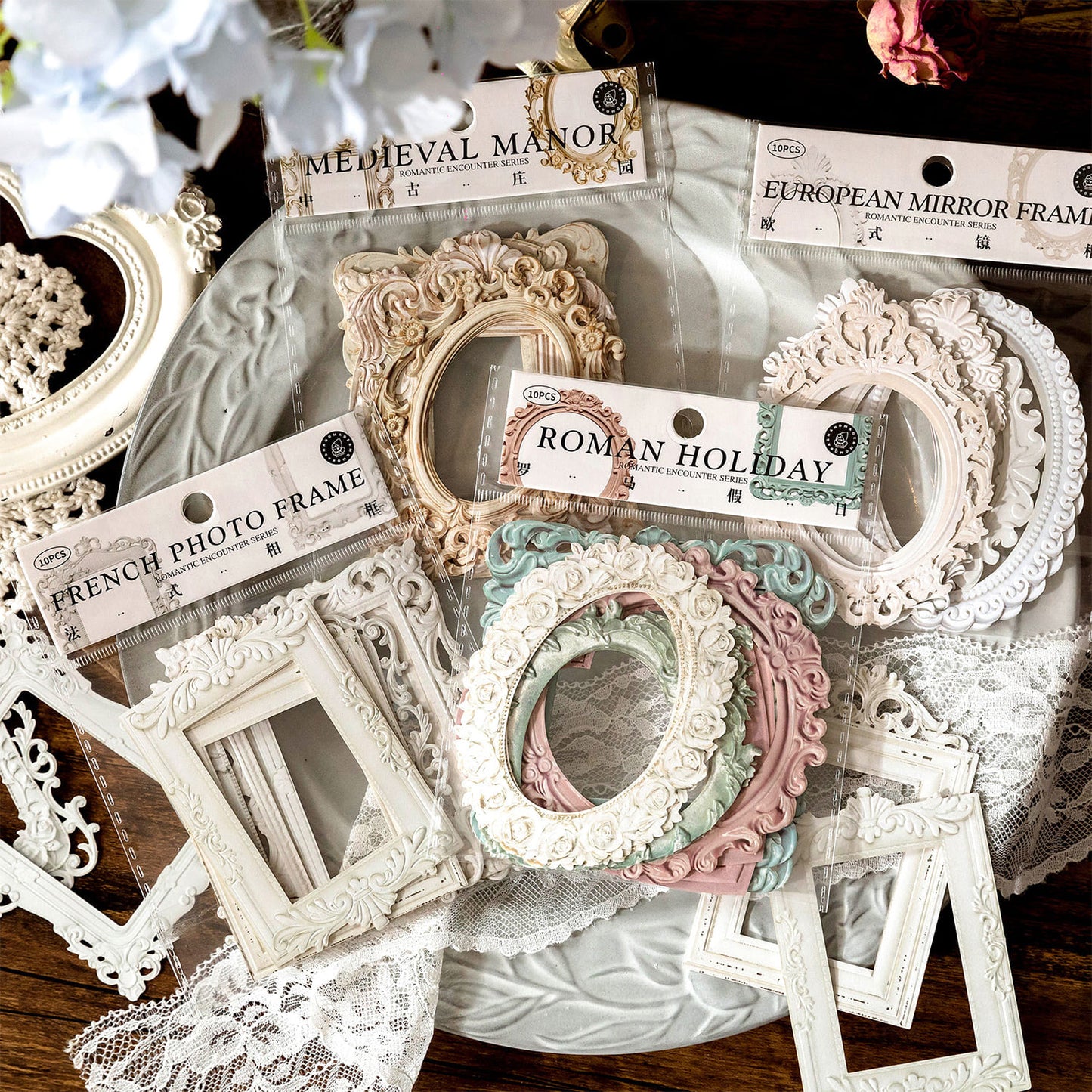 Vintage Lace Collage Card