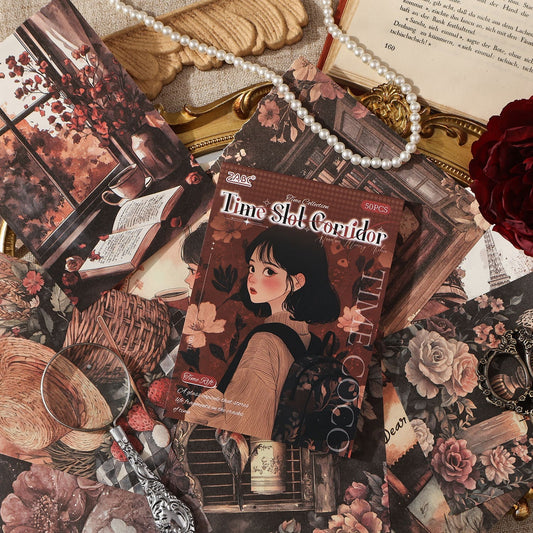 Vintage Character Scrapbook Paper