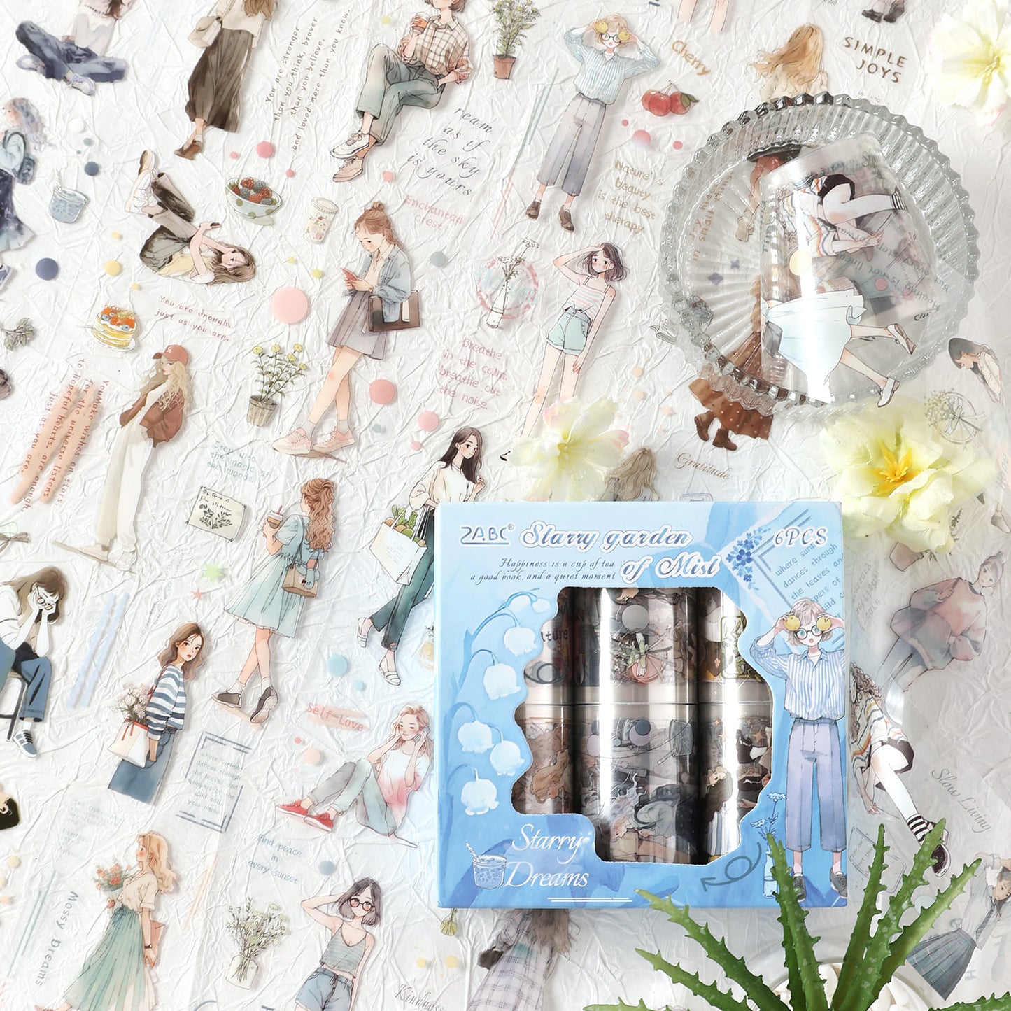 Die-Cut Character PET Tape Set