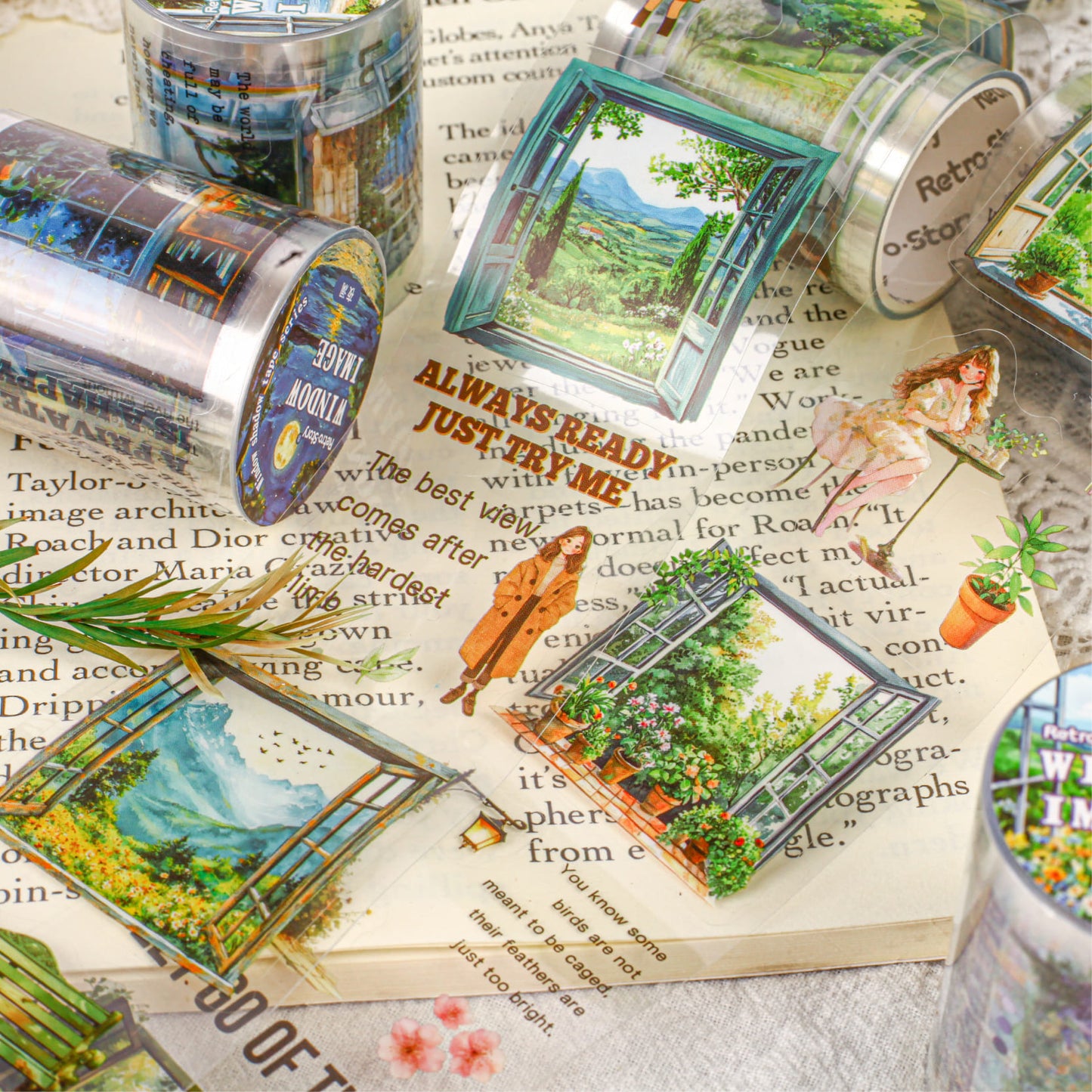 Window Scenery Theme PET Tape