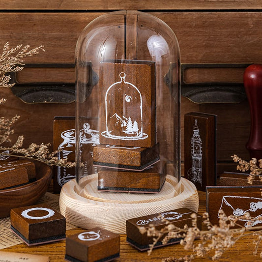 7PCS Wooden Stamp Set