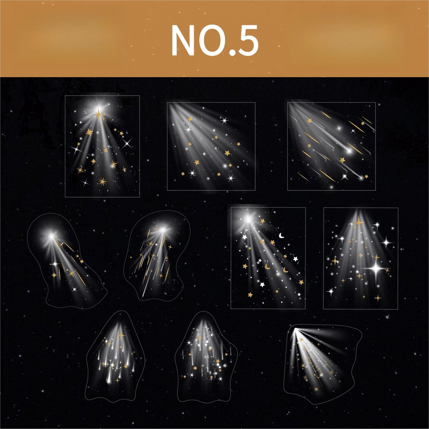 Beam of Light Theme Stickers
