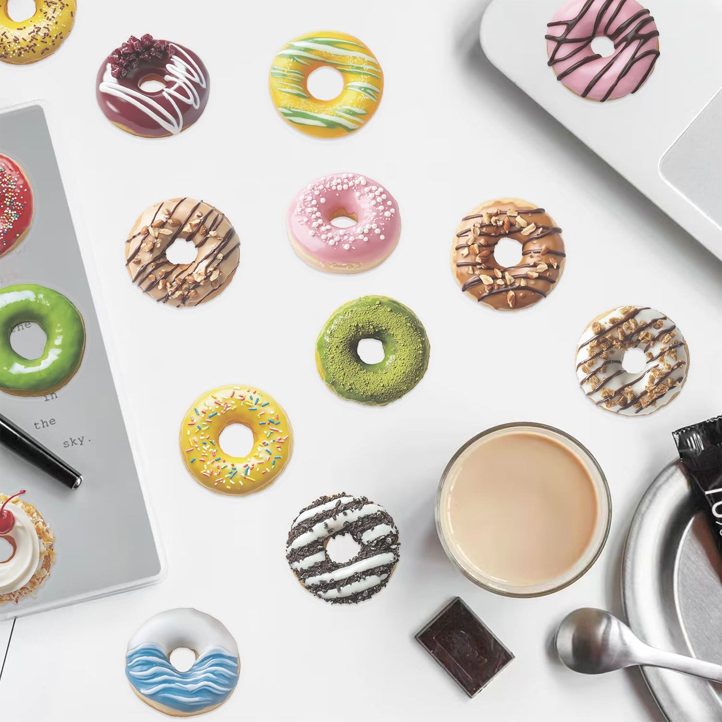 50PCS Donuts Stickers