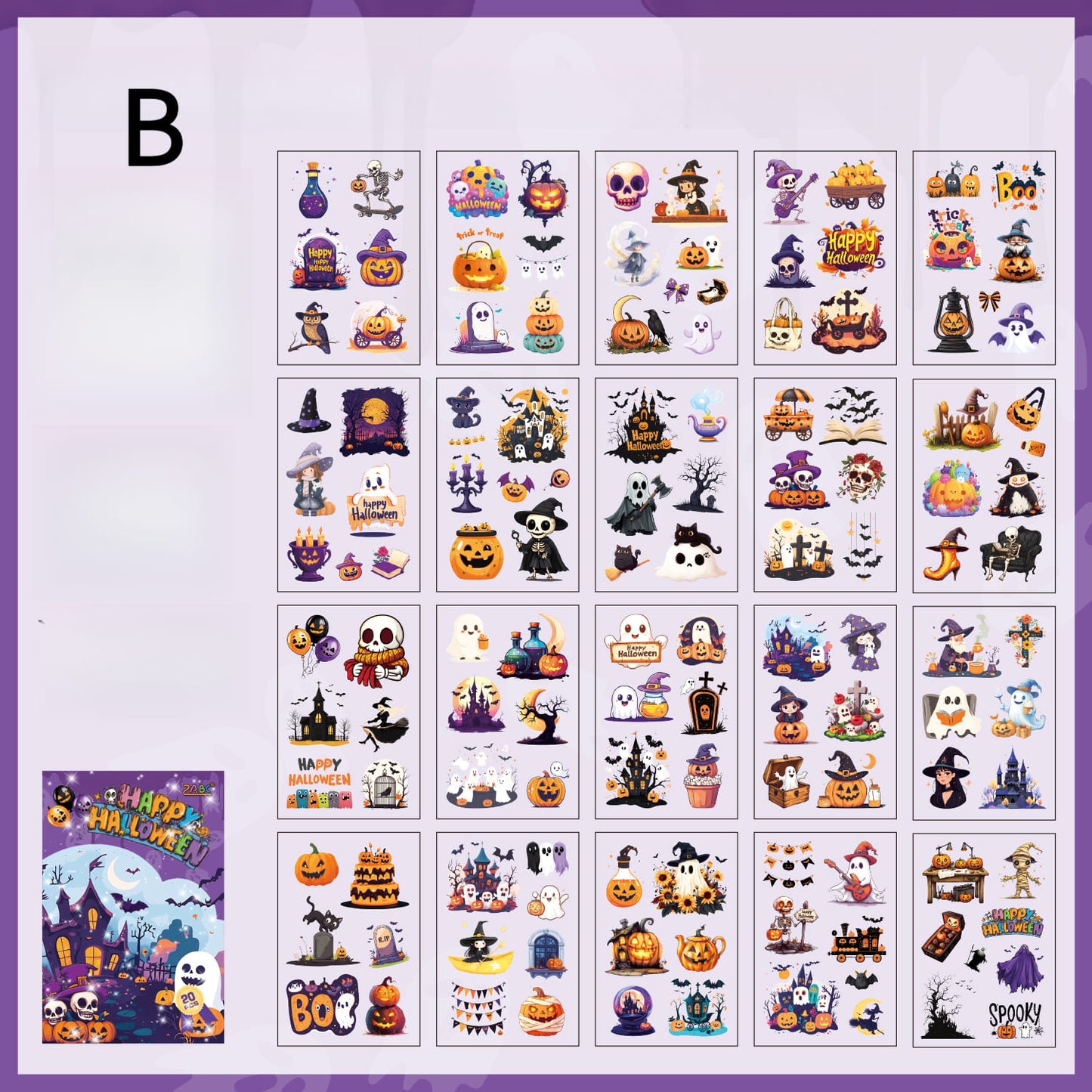 Die-cut Halloween Sticker Book