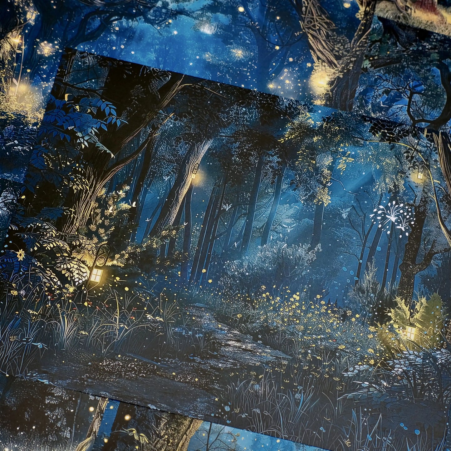 Magical Starry Sky Scrapbook Paper