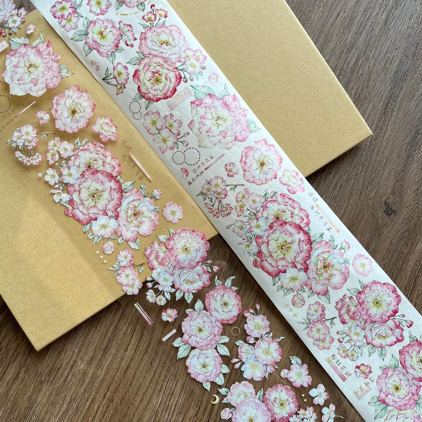 6cm*5m Pink Petal Tape